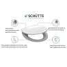 SCHÜTTE Duroplast Toilet Seat – Soft-Close Anthracite