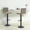 Bar Stools 2 pcs Light Grey Velvet Colour light grey Quantity in Package 2 