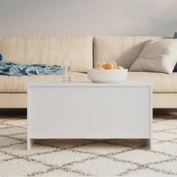 High Gloss White Coffee Table - Stylish & Functional Design