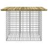 Gabion Design Garden Bench - Durable Pinewood & Steel Base