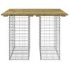 Gabion Design Garden Bench - Durable Pinewood & Steel Base