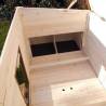 @Pet Outdoor Chicken House | 136x74.5x75 cm | Durable Wooden Coop