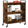 Kitchen Trolley Smoked Oak 70x30x82 cm - Stylish Storage Solution