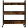 Kitchen Trolley Smoked Oak 70x30x82 cm - Stylish Storage Solution