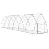 Rabbit Cage Silver 600x105x120 cm - Galvanised Steel Enclosure