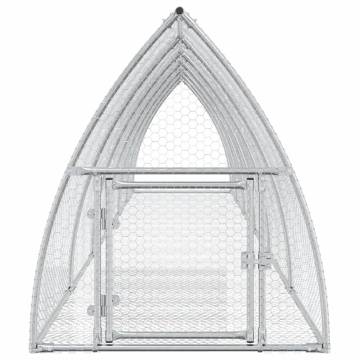 Rabbit Cage Silver 600x105x120 cm - Galvanised Steel Enclosure