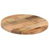 Round Solid Wood Table Top Ø 50x1.5 cm - Rustic Mango