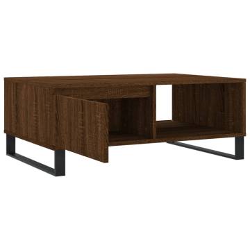 Stylish Brown Oak Coffee Table - 90x60x35 cm | HipoMarket