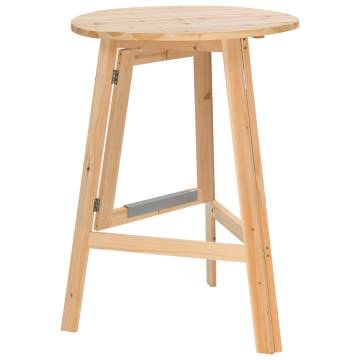 Foldable Bar Table 78 cm - Durable Fir Wood | HipoMarket