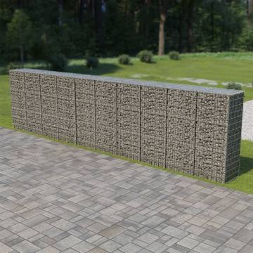 Gabion Wall with Covers - Galvanised Steel 600x50x150 cm