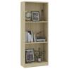 3-Tier Book Cabinet in Sonoma Oak | Modern & Stylish Design