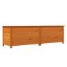 Outdoor Cushion Box Brown - Solid Fir Wood 200x50x56 cm