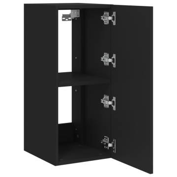 LED TV Wall Cabinet - Black 30.5x35x70 cm | Hipomarket UK