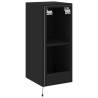 LED TV Wall Cabinet - Black 30.5x35x70 cm | Hipomarket UK