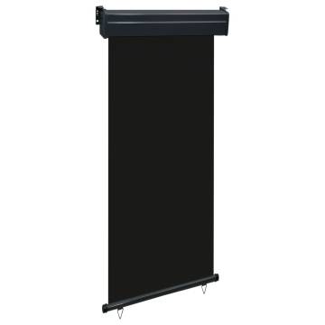 Stylish Balcony Side Awning 105x250 cm - Black