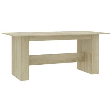 Sonoma Oak Dining Table 180x90 cm - Stylish & Durable