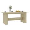 Sonoma Oak Dining Table 180x90 cm - Stylish & Durable