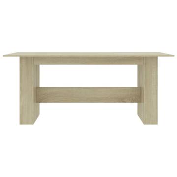 Sonoma Oak Dining Table 180x90 cm - Stylish & Durable