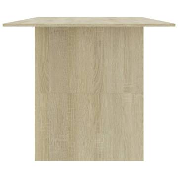 Sonoma Oak Dining Table 180x90 cm - Stylish & Durable