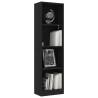 4-Tier Black Book Cabinet - Stylish & Modern Design | HipoMarket