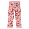 Kids' Long Sleeve Pyjamas - Light Pink with Horse Print