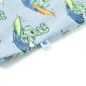 Kids' Short Sleeve Pyjamas - Light Blue Surfing Dinosaur | HipoMarket