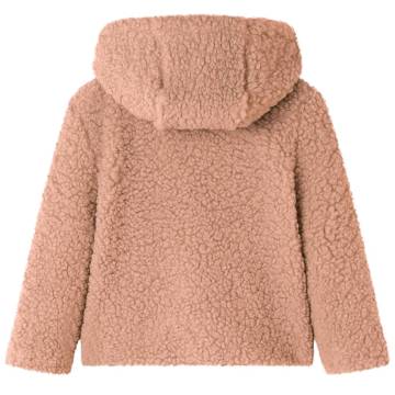 Kids' Hooded Jacket Teddy Faux Fur - Light Cognac 116