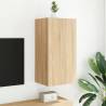 TV Wall Cabinet with LED Lights - Sonoma Oak | HipoMarket UK