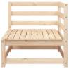 Garden Sofa with Footstool - 2-Seater Solid Pine Wood