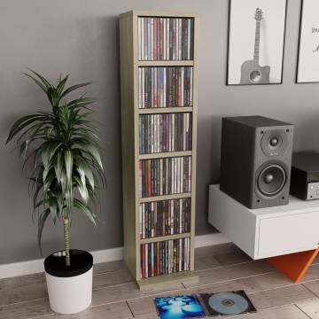 Stylish CD Cabinet Sonoma Oak - Sturdy Storage Solution