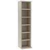 Stylish CD Cabinet Sonoma Oak - Sturdy Storage Solution