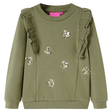 Kids' Khaki Sweatshirt 128 | Quality & Comfort for Ages 1.5-10