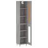 Stylish Highboard Grey Sonoma - 34.5x34x180 cm | Hipo Market