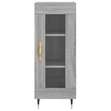 Stylish Highboard Grey Sonoma - 34.5x34x180 cm | Hipo Market