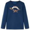 Kids' T-shirt with Long Sleeves Navy Blue 116 Colour navy blue Size 116 (5-6y) 