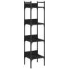 4-Tier Black Bookshelf | Stylish & Space-Saving Storage