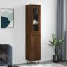 Highboard Brown Oak 34.5x34x180 cm Engineered Wood Colour brown oak Quantity in Package 1 Model 1 door 