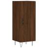 Stylish Highboard Brown Oak - 34.5x34x180 cm Engineered Wood