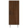 Stylish Highboard Brown Oak - 34.5x34x180 cm Engineered Wood