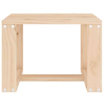 Garden Side Table 40x38x28.5 cm Solid Pine Wood - Hipomarket