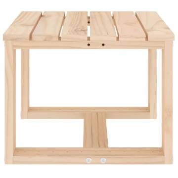 Garden Side Table 40x38x28.5 cm Solid Pine Wood - Hipomarket