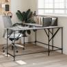 Desk Grey Sonoma 149x149x75 cm Engineered Wood Colour grey sonoma 