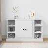 Elegant White Sideboard - 100x35.5x60 cm Engineered Wood