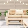 Garden Armrest Sofa with Cushion - Solid Pine Wood