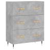 Stylish Highboard Concrete Grey - 69.5x34x180 cm