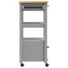 Kitchen Trolley MONZA - Solid Pine Wood Storage 48x40x90 cm