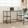 Stylish Grey Sonoma Desk - 140x50x75 cm | HipoMarket UK