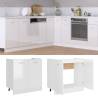 High Gloss White Sink Bottom Cabinet - 80x46x81.5 cm