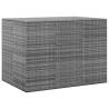 Garden Cushion Box PE Rattan 145x100x103 cm Grey Colour grey Size 145 x 100 x 103 cm 