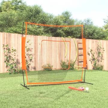 Portable Baseball Net Red&Black - 219x107x212 cm | HipoMarket